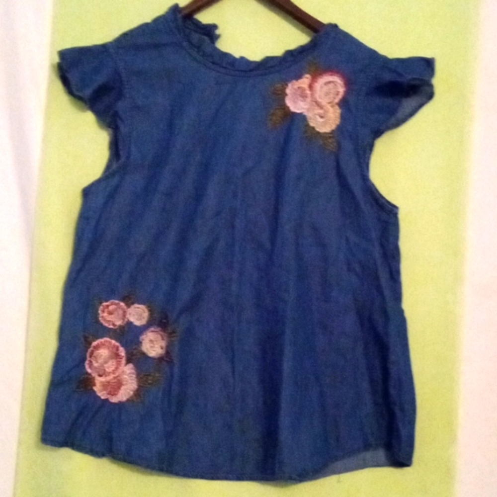 Jean embroidered blouse